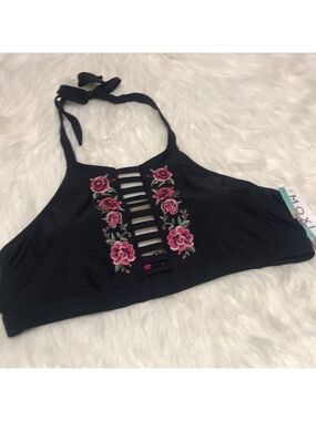 NWT Moxi Blu plus size halter bikini swimsuit top 18/20